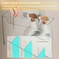thumbnail image 7 of 2 Pcs Adhesive Mount Cabinet Door Organizer Wall Mounted Bathroom Organizers and Storage Bins Plastic Stackable Shower Caddy Hanging Floating Shelves for Narrow Space, 7 of 7