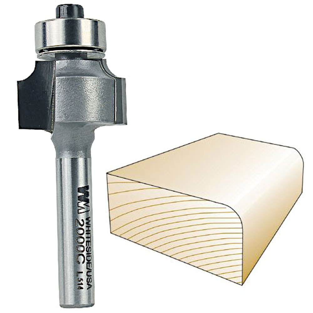Whiteside Router Bits 2000C Round Over Bit with 1/8Inch Radius 3/4