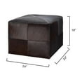 thumbnail image 7 of Jamie Young Co 18" Upholstered Traditional Leather Ottoman in Espresso, 7 of 7