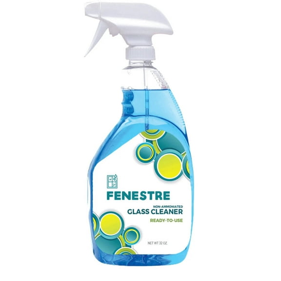 Fenestre RTU Non-Ammoniated Glass Cleaner, 1 Quart (3-Pack)