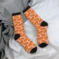 thumbnail image 5 of Rateoe Cartoon Hot Dog for Women Casual Calf Socks - Cute Crew Socks - Thin Soft Above Ankle Socks Size 5-11, 5 of 6