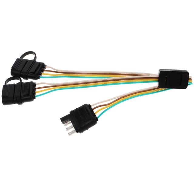 FESTFENDS Cable Adaptador Para Luces De Remolque 4 Pines Con Materiales Duraderos Y Conexión Estable