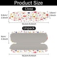 thumbnail image 2 of Estuche rígido para gafas con diseño de flores, de cuero, para gafas de sol, delgado, portátil, con tapa tipo almeja, funda protectora, funda con paño de limpieza., 2 of 9
