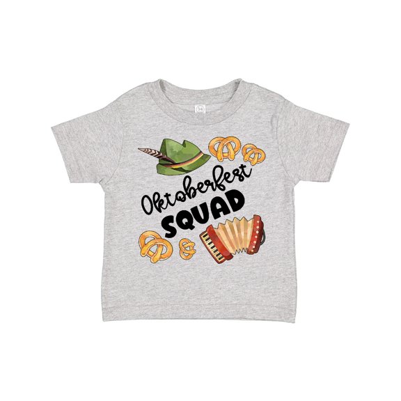 Inktastic Oktoberfest Squad Hat, Accordion, Pretzels Boys or Girls Toddler T-Shirt