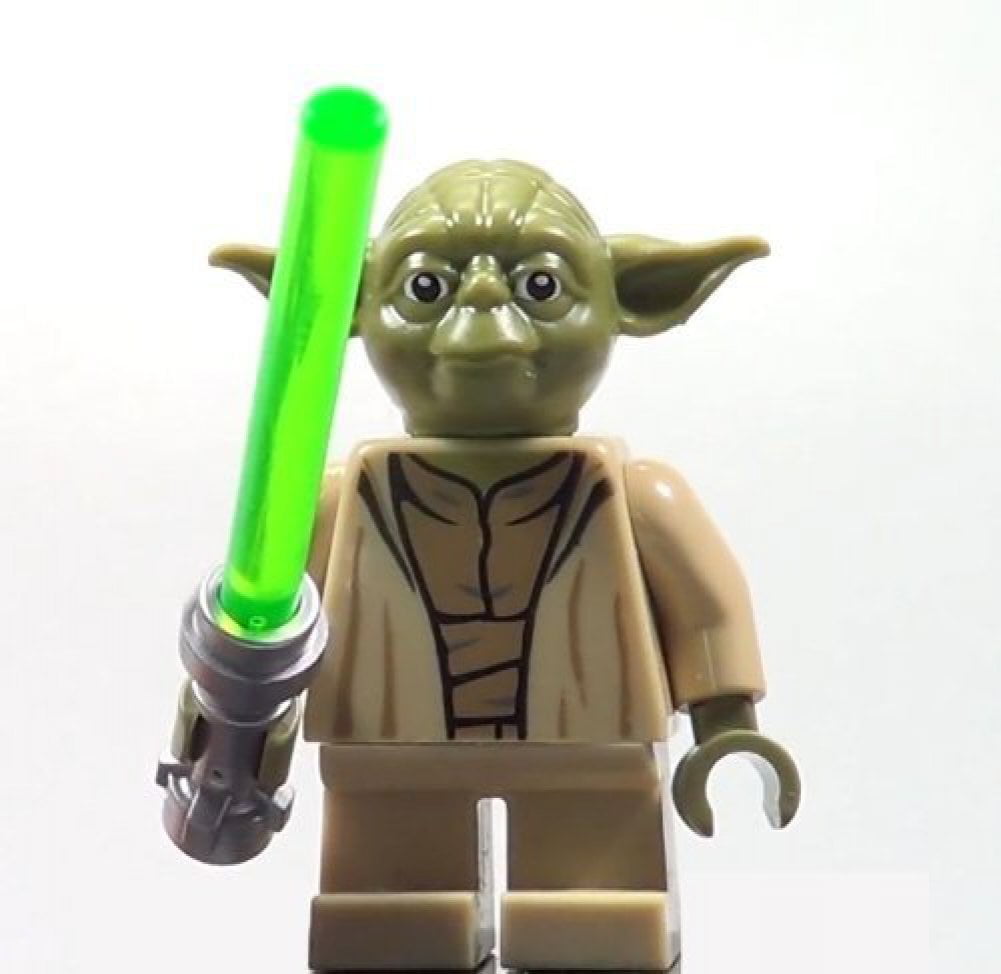 LEGO Minifigure "Jedi Yoda" STAR WARS ORIGINALE NUOVO 