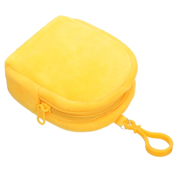 Dytern Winter Plush Small Purse Bag Cute Keychain Pouch Change Holder Compact Storage Wallet