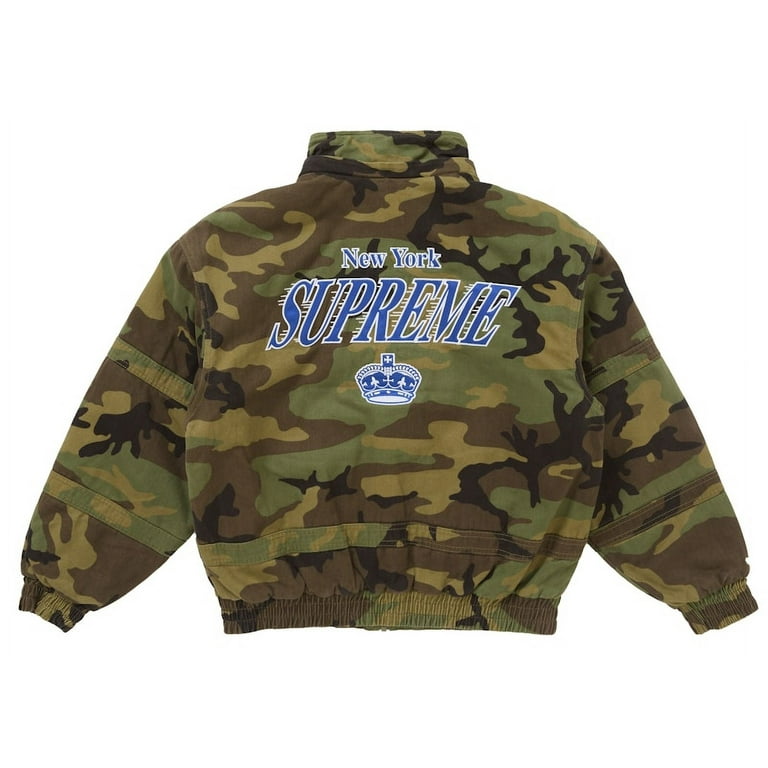 Supreme Men's Mitchell & Ness Twill Stadium Jacket Camo