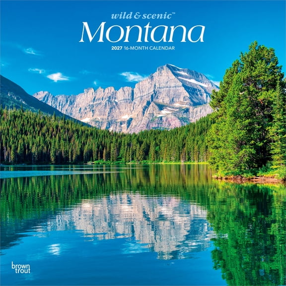 Montana Wild & Scenic | 2027 12x24" (Hanging) Wall Calendar | Plastic-Free