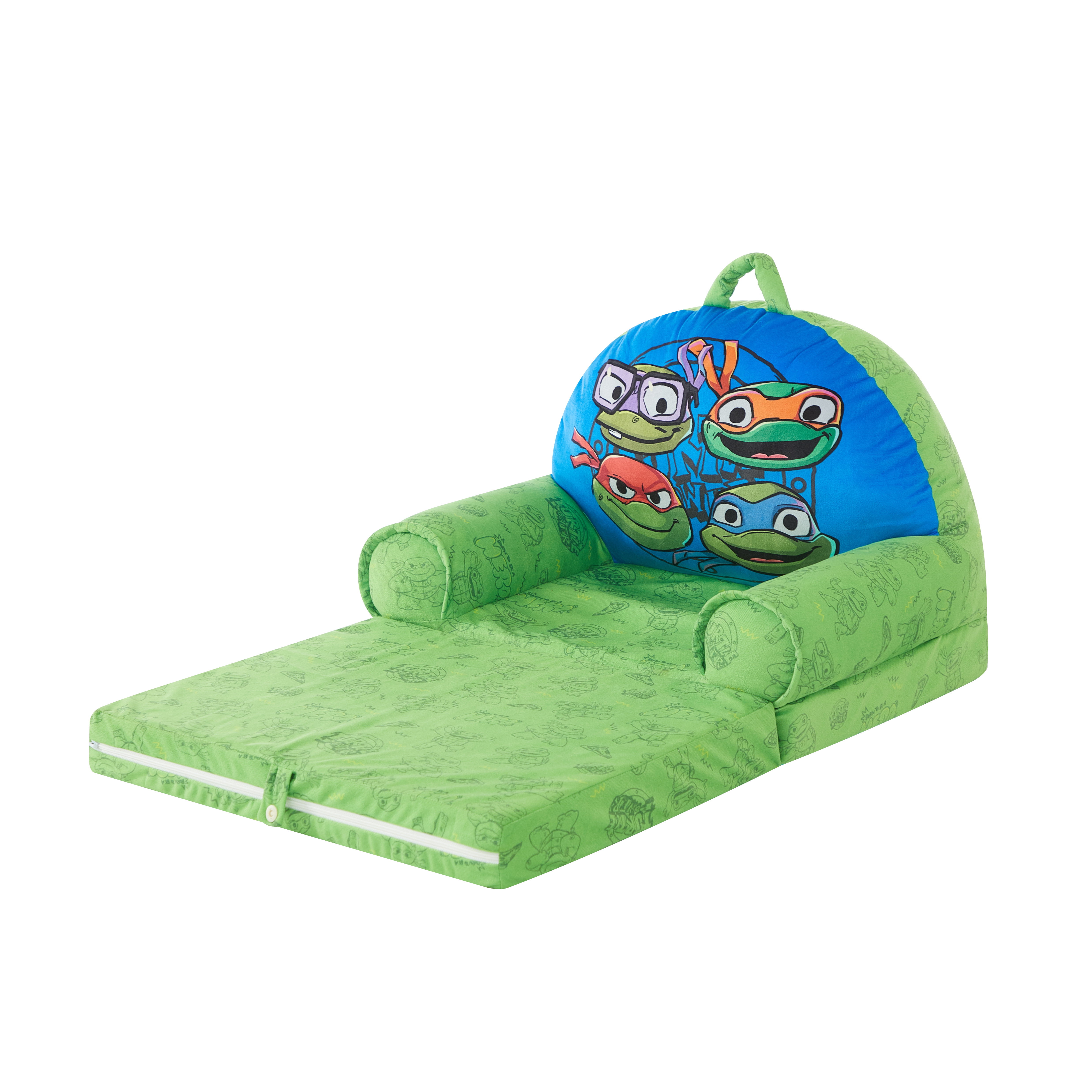 Teenage Mutant Ninja Turtles Green Flip Out Chair 19" in