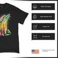 thumbnail image 4 of Tee Hunt You Only Live Once T-Shirt Cute Neon Dolphin Dean Russo Art Men's Tee, Black, X-Large, 4 of 5