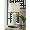 thumbnail image 2 of Signature Design by Ashley Contemporary Clarkland Table Lamp (Set of 2)  White, 2 of 5