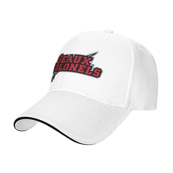 Nicholls State Colonels Secondary Casual Sandwich Baseball Cap Adjustable For Men For Women