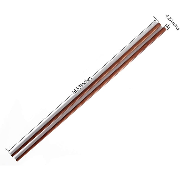 UEJYWUY 20 Pares De Palillos De Madera De 12 Pulgadas De Largo, Palillos De Cocina Estilo Chino, Palillos De Madera Natural Para Freír Fideos, Olla Caliente, Freír, Cocinar