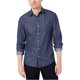 thumbnail image 1 of Camisa con Botones de cambray Michael Kors para hombre azul XXL, 1 of 1