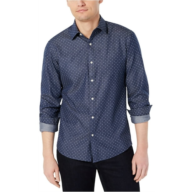 Camisa con Botones de cambray Michael Kors para hombre azul XXL