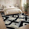 thumbnail image 3 of ODIKA 8'x10' Washable Area Rug Composition Retro Abstract Balance Crisp Contemporary Geometric for Living Room, Under Sectional, Family , Durable, Non-Slip, 3 of 7
