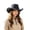 Black, variant on Classic Cowboy Hat for Western Cowhide Wide Brim Outdoor Sun Fashionable Style Cowboy Hat for Boys 7 Years