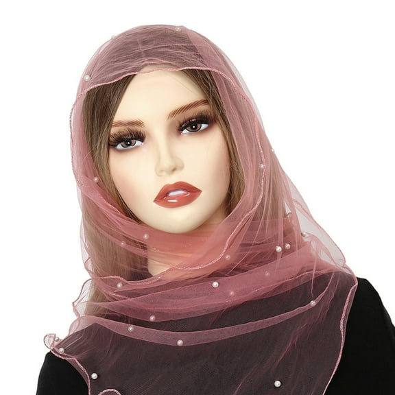 Muslims Wedding Veils Mantilla Veils Latin Mass Lace Beadwork Scarf for Chapel