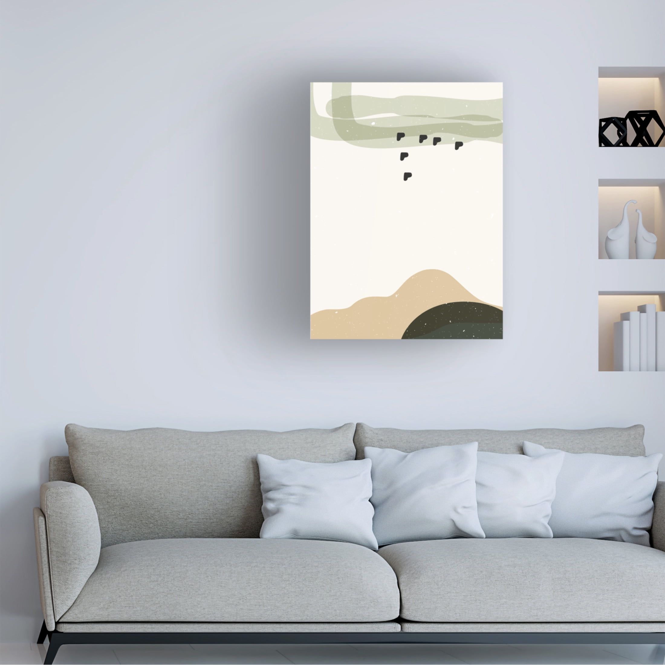Trademark Fine Art NKTN Abstract composition 9 Canvas Wall Art