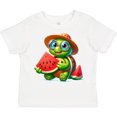 thumbnail image 3 of Inktastic Summer Turtle with Watermelon Boys or Girls Toddler T-Shirt, 3 of 5