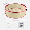 thumbnail image 2 of 2-Pack Christmas Wreath Storage Container 24"- Artificial Christmas Wreath Storage, Solid Handles, Dual Zipper, And Straps, Holiday wreath Storage Bag, Non Woven PVC Clear Top Fabric For Transparency, 2 of 7