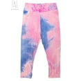 thumbnail image 6 of Gustave Tie Dye High Waisted Yoga Pants for Women Tummy Control Butt Lifting Workout Leggings Stretch Running Athletic Tights Capris, M, 6 of 9