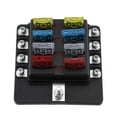 thumbnail image 3 of 8 Way Blade Fuse Box Holder Fuse Blocks con Indicador LED 10Pcs Fuses 10Pcs Terminales Con CACAGOO Bloque de fusibles, 3 of 7