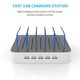 thumbnail image 2 of Charging Station for Multiple Devices, MSTJRY 5 Port Multi USB-A Charger Station with Power Switch Designed for iPhone iPad Cell Phone Tablets (White, 6 Mixed Short Cables Included), 2 of 5