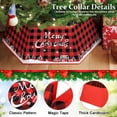 thumbnail image 2 of Buffalo Plaid Christmas Tree Collar - Fabric Hexagon Base Cover With Six Patterns, 31-Inch Diameter Bottom Stand Cover for Tree Decoration, 2 of 7
