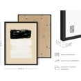 thumbnail image 3 of Haus and Hues Black and White Wall Art Abstract Wall Decor | Contemporary Black and White Wall Art Neutral Colors Abstract Wall Art Black and White Abstract Art Prints (Black Framed, 12x16), 3 of 5