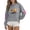 Dark Gray, variant on Easter Sweatshirt for Women Crew Neck Pullover Top Long Sleeve Casual Loose Funny Shirt Pink XL