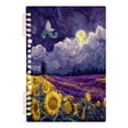 thumbnail image 2 of WOBOGO Blooming Sunflowers Notebook College Horizontal Grid Paper Ink Spill Resistant Water Resistant Cover 8.3x5.7x0.4in, 2 of 8
