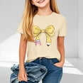 thumbnail image 2 of Up to 65% Off Summer And Spring Preschool Fashion Children's Round Neck Short Sleeve School Season Printed T-shirt Shirt 9 Years, Khaki, 2 of 7