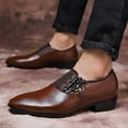 thumbnail image 2 of Frhoxug Men's Smooth Slip-On Dress Shoes For Wedding Party Office, 2 of 6