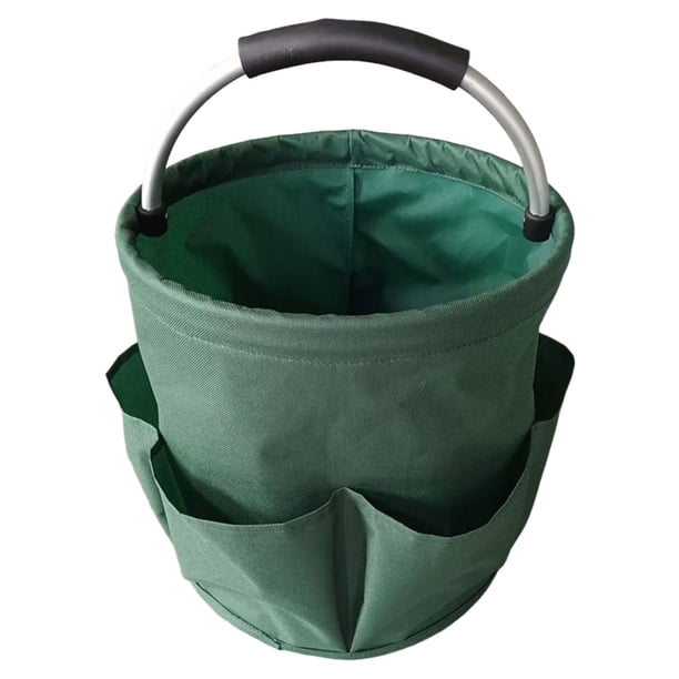Bolsa de limpieza Oxford 600D, plegable, diseño con múltiples bolsillos, asa acolchada, resistente al agua, para productos de limpieza, playa, baño y almacenamiento de viaje