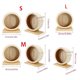 thumbnail image 3 of Natural Wood Hamster Exercise Wheel Mute Roller Toy for Small Animal Fun Activity Running Wheel for Small Pet L, 3 of 4