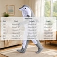 thumbnail image 3 of Maqroz Adult Animal Dolphin Onesie Pajamas Unisex Fleece Halloween Costume Long Sleeve Sleepwear Cosplay Jumpsuit Homewear Winter Warm Party Outfit, 3 of 7
