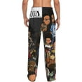 thumbnail image 2 of Boondocks Men's Pajama Pants Cartoon All Over Print Elastic Waistband Sleep Pants with Pockets Drawstring, Soft Unisex Lounge Bottoms Sleepwear, 2 of 8