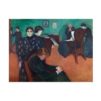Edvard Munch 'Death In The Sickroom' Canvas Art