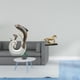 thumbnail image 2 of Figura de caballo en miniatura, estatua de caballo, escultura de delfín, adorno animal, arte en resina y cerámica, ideal como regalo de bodas o decora, 2 of 8