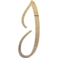 thumbnail image 1 of Wall Hanging Wooden Letter J, Unfinished Wood 16'' Tall Alphabet Craft Letter, 1 of 3