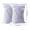 thumbnail image 4 of Huayishang Compression Storage Bag 2 Pcs Heavy Duty Mesh Laundry Bags Delicates Net Wash Bagtravel Organization Washing Bag White, Kitchen Essentials Clearance Sale Grey, 4 of 5