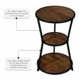 thumbnail image 6 of Powell Engle 3-Tier Side Table - Black Base with Brown Wood Top, 6 of 10