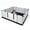 Black, variant on EZwhelp EZclassic Small Padded Dog Whelping Box with Rails, Puppy Whelping Supplies, 28" x 28", Gray