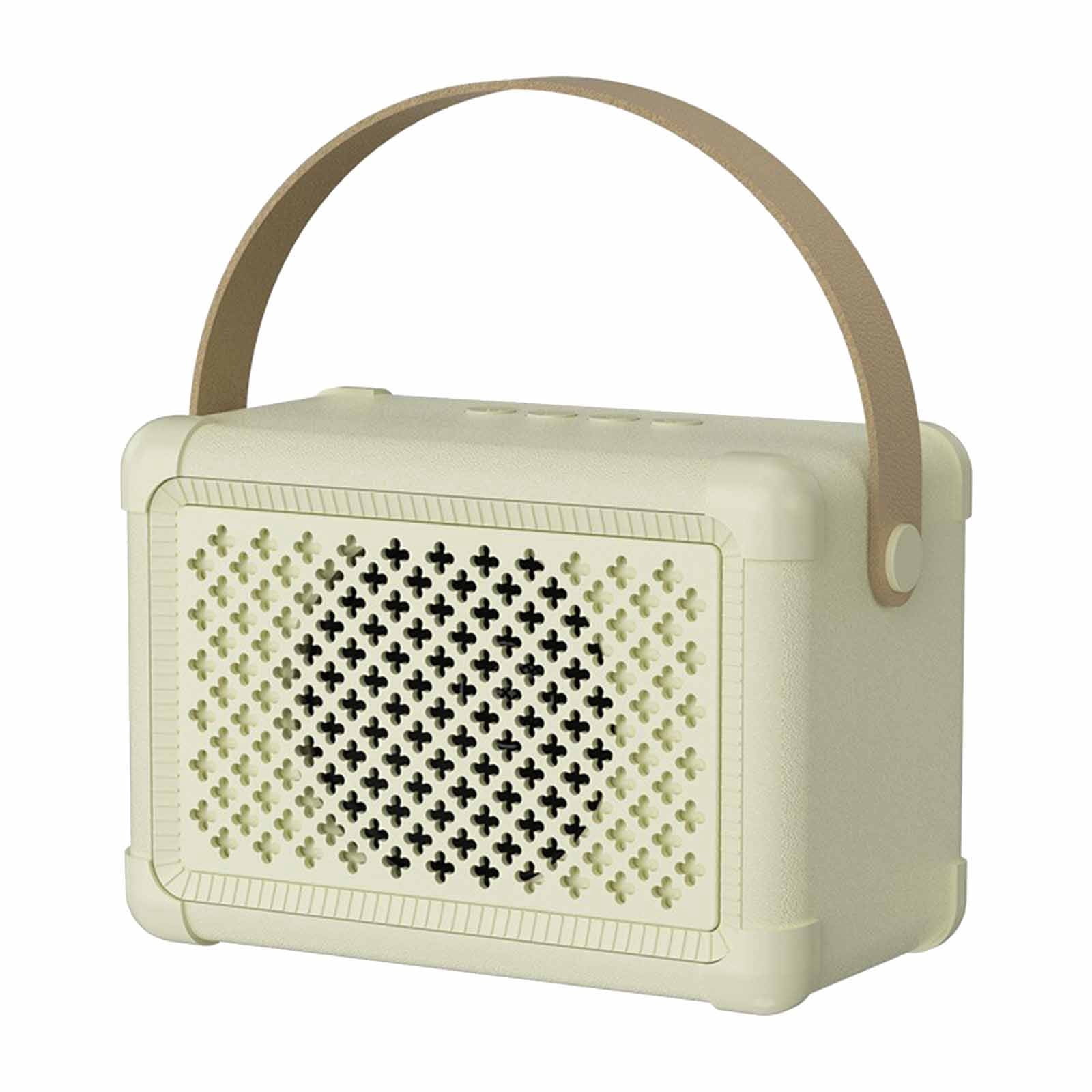 TopLLC Bluetooth Speaker Mini Wireless Speaker,Outdoor Portable Bluetooth Speaker With Clear Stereo Sound Bass,Mini Retro Speaker