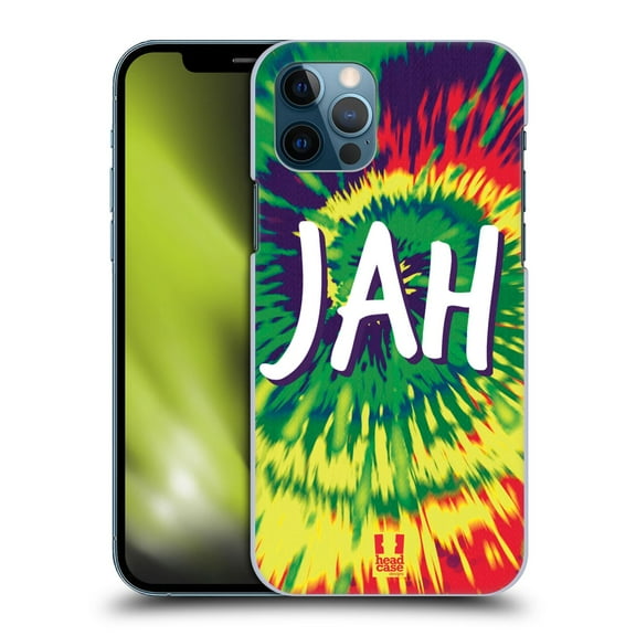 Head Case Designs Tie Dye Mix Jah Hard Back Case Compatible with Apple iPhone 12 / iPhone 12 Pro