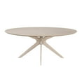 thumbnail image 5 of Pemberly Row Contemporary Wood Oval Dining Table in Light Oak, 5 of 6
