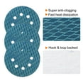 thumbnail image 4 of Unique Bargains 70 Packs Diamond Shape Sanding Discs 5 Inch 400 Grit Hook and Loop Blue Rhomb Sandpaper Fish Scale 8 Holes, 4 of 6