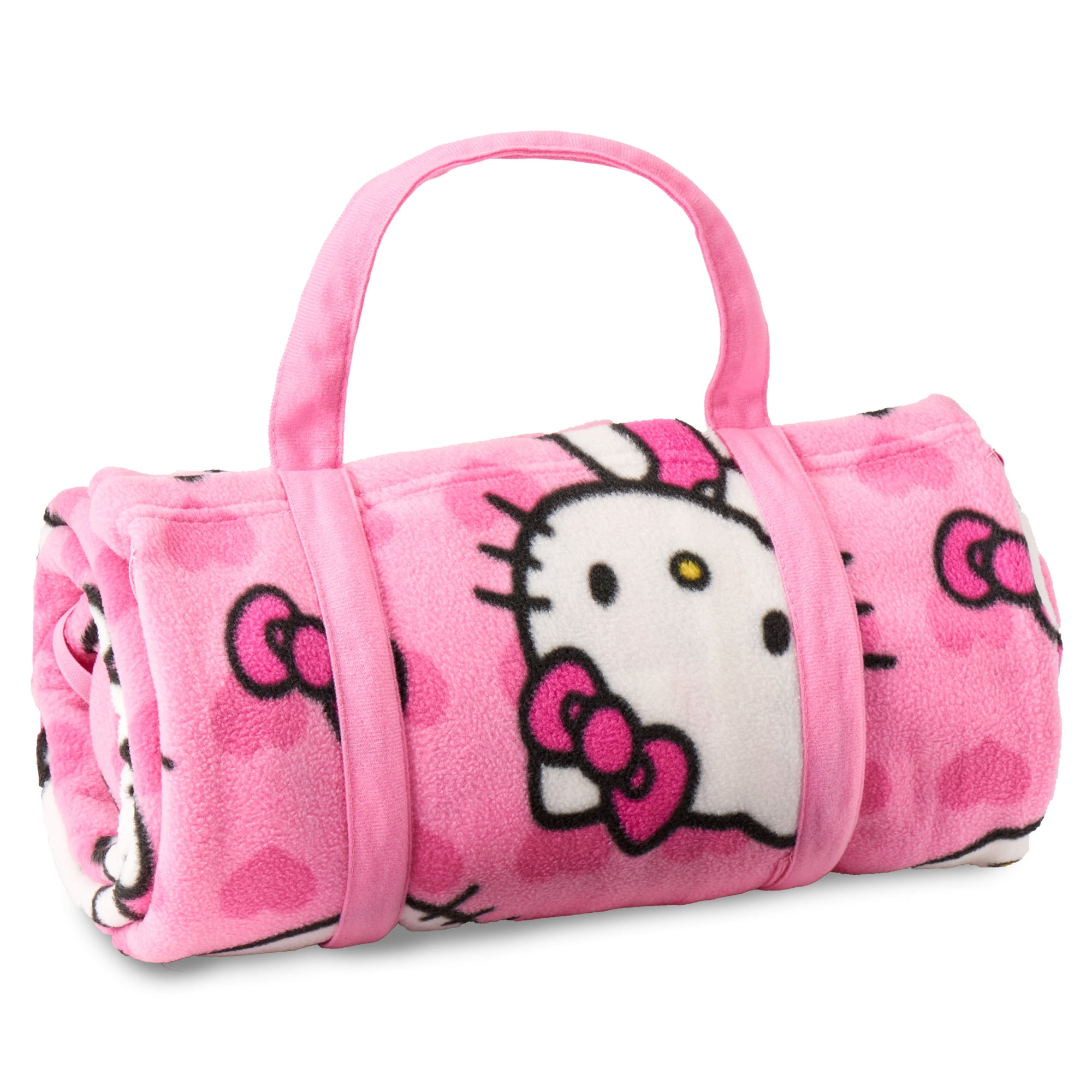 Rollee Pollee Hello Kitty I Love Pink Fleece Blanket Set 50 x 55 Inches