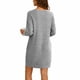 thumbnail image 5 of TaTaai Versatile Long Sleeve Fold Hem Dress, Women's Soft Fabric Casual Wear, Trendy Solid Color Top for Spring Summer Season, Perfect for Daily Use, Dating, Dance, and Holidays Gift, 5 of 7